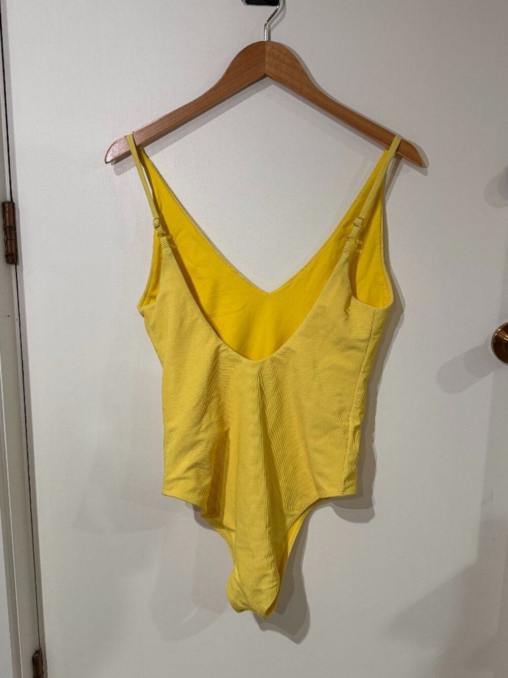 Beach Riot Yellow Ribbed One Piece - Picture 3 of 4